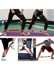 2条可调节加厚踝带，带D形环支撑，适用于腿部锻炼；健身踝带，带弹力带，可用于腿部和臀部训练；踝套，带弹力带；健身配件；透气踝套；健身房配件；运动；健身房；家庭锻炼；健身房负重；负重；女士负重 - 彩色 - 查看 8