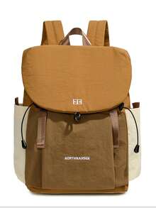 Women's Two-Shoulder Fashion Backpack, High-Quality Lightweight Hiking And Mountaineering Bag, Multi-Functional Daily Outdoor Backpack, Student School Bag, New Style - Orange - View 4