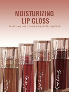 Pudaier 2 Packs Nourishing Hydrating Lip Gloss - Luxurious Glossy Shine, Long-Lasting Color - Essential Makeup Tool For Daily Wear & Special Occasions - Perfect Gift For Women - 03+05 - 查看 5