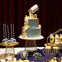 Cake Stand Set, Cupcake Stand, Snack Tray, Metal Cake Stand Suitable For Party, Party Supplies, Plates, Dessert Table Display Set, Tea Coffee Sugar Jar, Wedding Birthday Dessert Cake Stand - Multicolor - View 6