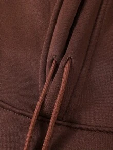Lindo Moletom Premium Masculino Unisex Casual Estampado Nova Edição Limitada, Moletom com Capuz e Cordão da Moda, Blusa de Outono/Inverno, Moletom de Manga Comprida com Capuz Confortável e Versátil, Seleção Ling Moyun - Café - Visão 8