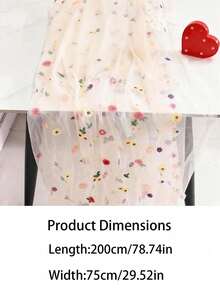 1件/彩色雏菊春夏桌旗 春季花卉薄纱桌旗 节日厨房餐桌装饰 非常适合家庭聚会、家居装饰、生日派对装饰、主题派对、节日派对装饰 - 多色 - 查看 7