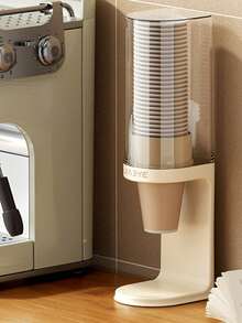 1 pieza Dispensador de vasos de escritorio - Soporte para vasos de baño, Estante de almacenamiento de tazas de café para el hogar, Adecuado para el hogar, la oficina, el hospital, el gimnasio - Multicolor - Ver 3