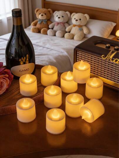 1个跨境LED电子蜡烛灯，创意惊喜道具，适用于生日派对、求婚、周年纪念等场合，营造氛围