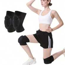Thick Sponge Tortoiseshell Knee Pads, Elastic Design, Suitable For Daily Fitness And Knee Joint Protection (Single Pack) - Black - View 7