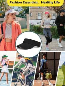 Summer Sun Protection Hat - Sports Running Cap - Baseball Cap - Solid Color - Men's Hat - Women's Hat - Multicolor - View 7