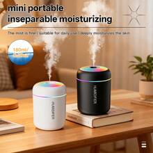 New Car Humidifier, Fine Mist Cold Fog, Home Electric Aroma Diffuser. Home Bedroom Aroma Diffuser, Desktop Mist Quiet Humidifier, USB Powered, No Battery Needed, Suitable For Travel, Home, Bedroom, Office And Air-Conditioned Room. - Multicolor - View 6