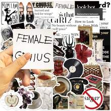 50张博物馆装饰美学贴纸，适用于滑板、手机壳、笔记本电脑、冰箱、行李箱、卧室、平板电脑、笔记本，也是学习奖励礼物、剪贴簿用品和文具的趣味贴纸，适用于Kindle。 - 1 Set - 查看 6