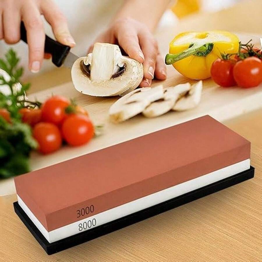 Piedra de afilar de doble cara, herramienta de cocina