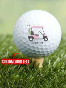 Customized Golf Balls, Personalized Text To Improve Distance And Accuracy. White Golf Balls Suitable For Golf Parties, Graduation Gifts, Father's Day, Valentine's Day Gifts, And Golf Equipment. Sporty Style. - White - View 7