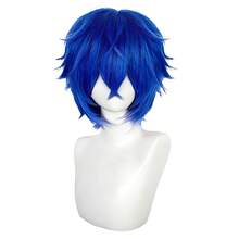 12-tums medellång/kort unisex peruk i värmetålig syntetfiber, lämplig för cosplay, vardagsbruk och festbilder, finns i flera färger - Multifärgad - Visa 35