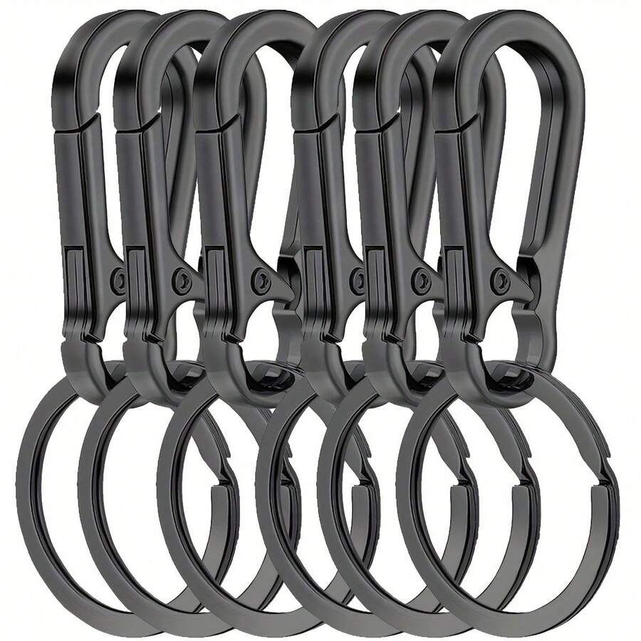 6 buc breloc agățat la talie, accesorii pentru bijuterii DIY, potrivit pentru cârlig de pandantiv pentru portofel, breloc auto, breloc cu paracord - Multicolor - Vizualizare 1