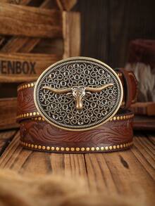 1 chiếc thắt lưng da PU màu nâu sẫm phong cách Bohemian phương Tây cổ điển dành cho cả nam và nữ, phù hợp để phối đồ thường ngày và theo sở thích cá nhân (có kèm dụng cụ bấm lỗ) - Như thể hiện trong hình ảnh - Xem 23