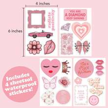 Photo Collage Kit Pastel Pink For Wall Aesthetic 50 Pictures Pink Room Decor Gifts For Girls Photo Wall Art For Teen Girls Bedroom Decor - 粉色 - 查看 3