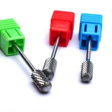 1pc New Five In One Tungsten Steel Polishing Head, Nail Polish Polishing Head, Double-Sided Winding Teeth, Quick Nail Removal And Dead Skin Removal Tool, Can Be Used On Both Hands With An Electric Polishing Machine, Universal Polishing Head - Multicolor - View 3