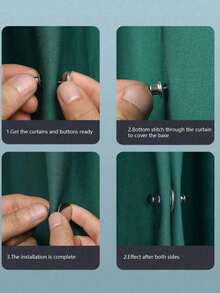 1 Cặp kẹp rèm từ tính, kẹp rèm cản sáng không cần ốc vít, khóa từ tính - Nhiều kiểu dáng - Xem 4