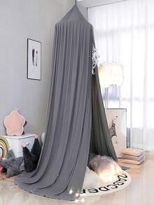 AUSALLA 1pc Multi-Functional Baby Crib Canopy, Blackout, Dust-Proof, Mosquito-Proof, Skin-Friendly, Breathable To Protect Baby's Sleep - Dark Grey - View 2