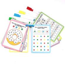1 Set Of Interesting Creative English Thinking Training Cards, Focus Training Cards, Fun Educational Stationery, Erasable And Reusable, Ideal Small Stationery - Improves Thinking And Concentration - Multicolor - View 9