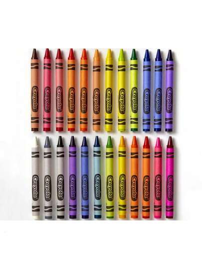 6/8/12/24 Colors Crayon Set, Wax Crayon For Graffiti, Oil Painting, Coloring, Children Art Supplies