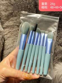 8pcs Small Morandi Color Soft Makeup Brush Set, Suitable For Beginners And Makeup Artists, Travel Essential, Great Gift For Ladies, Mothers, Friends, Girlfriends And Boyfriends, Perfect For Birthdays, Weddings, Anniversaries, Easter, Back To School, April Fools Day And Other Holidays - A - View 13