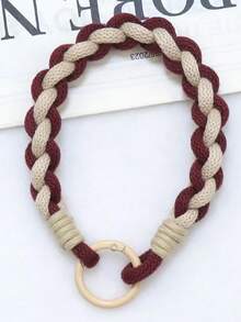 1 Set Hydrangea Cat Phone Lanyard Wrist Strap Braided Cotton Rope Pendant, Anti-Lost Phone Chain For Women - Multicolor - View 8