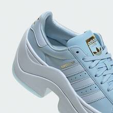 Adidas Originals 男女通用 SUPERSTAR BOLD 休闲运动鞋，低帮 KI3553 - 淺藍色 - 查看 7