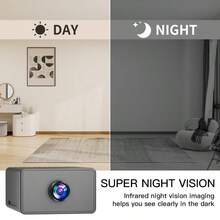 1 pieza Cámara de vigilancia inteligente y mini de 1080P HD con detección de movimiento y alarma, cámara de inalámbrica de red de 2.4GHz, magnética para interiores, anti-robo con visión nocturna, diseño de lente HD para el hogar y la oficina. - Multicolor - Ver 4