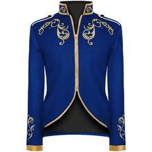 COS Medieval Style Coat For Men, For Spring And Autumn, Men's Stage Costume, Performance Outfit, Cosplay Costume - Prince's Suit - Blue - View 4