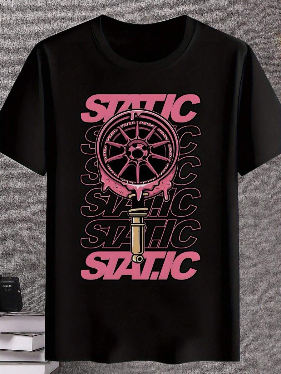 Camisetas masculinas - Preto - Ver 1