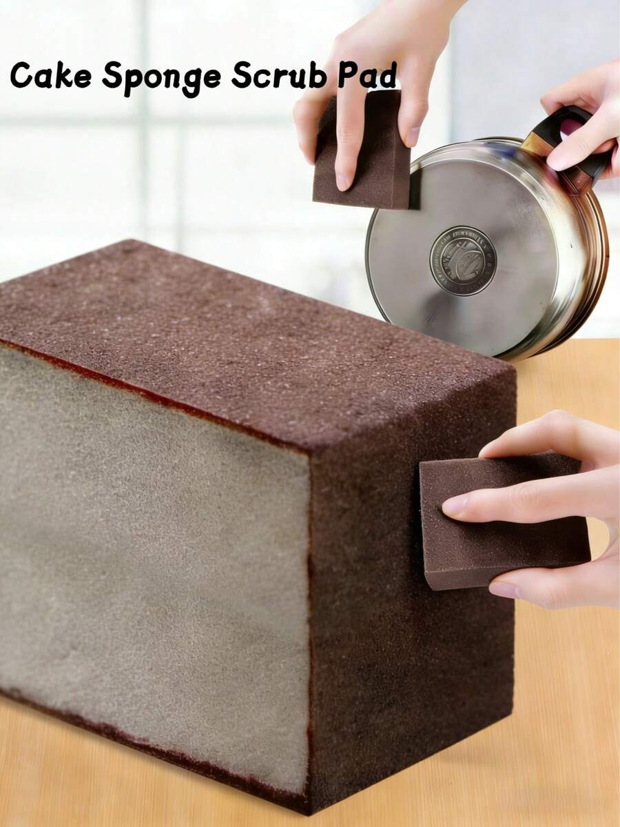 10pcs Nano Sponge Magic Eraser, Emery Rust Remover Cleaning Sponge Brush For Kitchen Pots And Pans