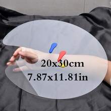 12x16in/8x12in Acrylic Paint Palette Clear Art Palette Easy Clean Transparent Non-Stick Oil Paint Palette With Protective Kraft For DIY Craft Art Painting Plate - 8x12in Transparent Palette - View 3