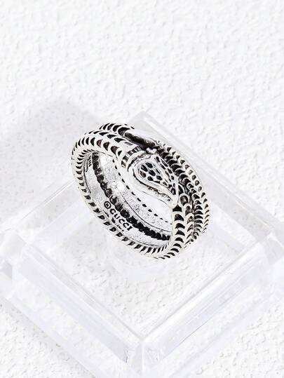 خاتم ثعبان برج السرطان الجوتي للرجال قطعة واحدة