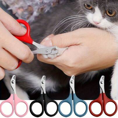 [Professional Pet Nail Scissors] Stainless Steel Pet Nail Scissors, Professional Grooming Tool For Dogs, Cats, Rabbits, Guinea Pigs, Small Animal Nail Care, Ideal For Christmas & Halloween Gifts