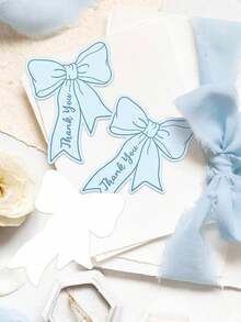 20/50/100 chiếc thiệp cảm ơn mini màu hồng có nơ - Thiệp trắng tự làm dành cho doanh nghiệp, nhà hàng, kỷ niệm, tốt nghiệp, sinh nhật, đám cưới, lễ rửa tội, Lễ Tạ ơn, Ngày Nhà giáo và các dịp khác để bày tỏ lòng biết ơn đến khách hàng, bạn bè và gia đình. - nhiều màu - Xem 6