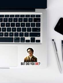 Hình dán trích dẫn phim hài hước "Nhưng anh có chết không?" - Hình dán meme Mr. Chow trong phim The Hangover, hình dán châm biếm đầy tính thẩm mỹ dành cho máy tính xách tay & Kindle, quà tặng cho người hâm mộ. - Nhiều màu - Xem 5