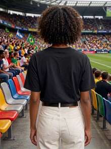 Women's Printed T-Shirt Latina 100% Premium Cotton Brazilian Do It Better Brazilian Culture Brazil Hexa World Cup Football - màu đen - Xem 2