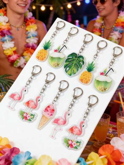 6 món đồ trang trí bằng acrylic hình Hawaii, móc khóa, vòng chìa khóa, đồ trang trí tiệc Hawaii, quà tặng Hawaii, đồ trang trí Hawaii, đồ trang trí mùa hè, đồ dùng du lịch, mặt dây chuyền túi xách, đồ trang trí phòng Hawaii, đồ trang trí nhà cửa, đồ trang trí treo Hawaii, quà tặng tiệc tùng, quà sinh nhật, đồ trang trí tiệc sinh nhật.