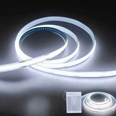 LQHZMYY 1pc High Brightness COB LED Light Strip, Easily Upgrade Space Ambiance. Supports USB/Battery Box Power Supply, Self-Adhesive Backing For Easy Installation. Create Excellent TV Backlight, Cozy Home Decor, And Set The Mood For Weddings, Halloween, Christmas, Parties In Living Room, Bedroom And Various Events.