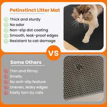1.2cm Thick Waterproof Cat Litter Mat, Dual Layer Washable Cat Litter Box Mat Suitable For Small, Medium And Large Litter Boxes - Grey - View 9