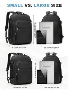 Ryanair Flight Approved Vacuum Compression Backpack, 40x20x30cm Carry On Travel Backpack With Laptop Compartment, 180° Opening Laptop Backpack For Men Women - Multicolor - View 4