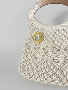 1枚女士优雅简约金属艺术造型时尚婚礼胸针，独特个性情侣魅力配饰 - 彩色 - 查看 15