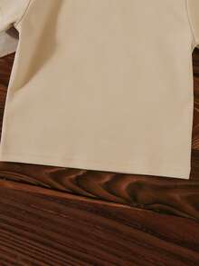 SANRIO Kids'  Astronaut T-Shirt, 3-10 Years Old Boys & Girls Crew Neck Short-Sleeve, Cute Space-Themed Print, Fashionable Skin-Friendly Fabric, Daily Casual Basic Item - 杏色 - 查看 4