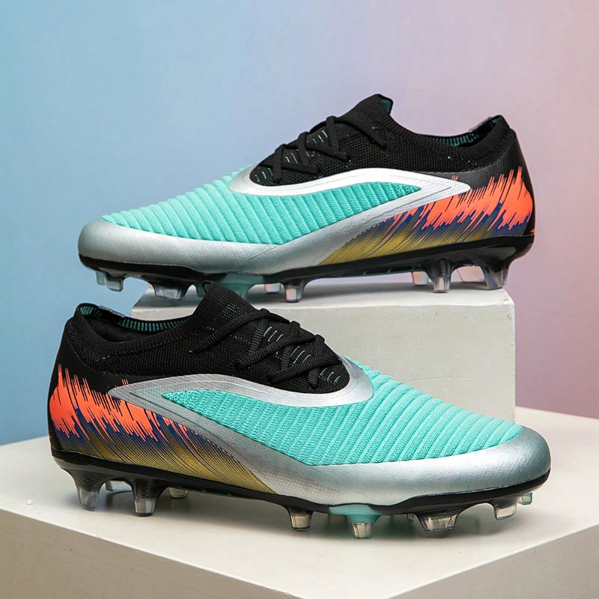 Nuevos zapatos de fútbol juveniles recomendados para la escuela, estudiantes, partidos y entrenamiento, de caña baja, con tacos largos, antideslizan