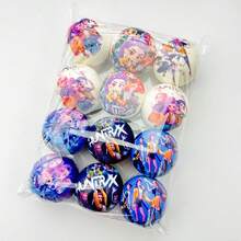Set de 3 pelotas de espuma antiestrés con estilo de grupo de chicas coreanas de 2026, alta elasticidad, regalo de fiesta de cumpleaños, juguete interactivo de diversión para aliviar la presión para estudiantes, estilo aleatorio - Multicolor - Ver 6