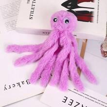 可爱章鱼造型宠物玩具 - 耐用耐咬互动玩具，适合猫咪，宠物用品 - 彩色 - 查看 5