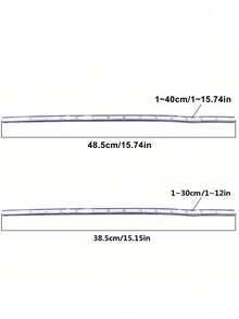 1pc Dual Scale Flexible Curved Ruler, Centimeter/Inch, Elastic Curved Edge, Multi-Functional Plastic Drawing Tool, Suitable For Drawing, Design, Handicrafts, Artists, Students And Office/School Use, Durable And Portable Measuring Tool - Curved Ruler - View 2