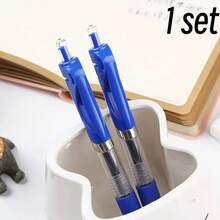 1/2/4支装（随机款式）动物造型可擦笔套装，多种动物图案，适合学生返校礼物，舒缓压力软胶玩具，可爱按压式圆珠笔，时尚外观，耐用防漏设计，必备文具 - 套裝 - 查看 11