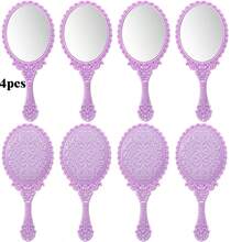 1/4/10/20pcs Retro Handheld Makeup Mirrors Set, With Small Gold/Silver/Rose Gold Embossed Design, Portable Compact Mirrors, Suitable For Princess Theme Party And Travel,Giveaways,Travel,Cheap Stuff,Travel Essential - Multicolor - View 33