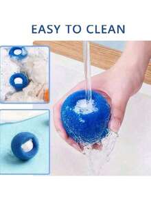 8/15pcs Laundry Sponge Ball, Pet Hair Remover For Laundry, Reusable Drying Washing Ball, Reduce Clothes Pleated, Save Washing Machine Drying Time - Cleaning Ball - View 6