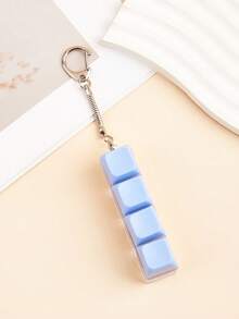 1pc Minimalist 4-Key Keyboard Stress Relief Toy, Keychain To Relieve Pressure, Car Key Chain, Bag Pendant, Keyboard Key Design, Adult Finger Pressure Keychain, Finger Pressure Keyring, Soothing Keychain, Focus Relaxation Stress Relief Keychain, Birthday Gift, Party Favor, Holiday Gift - Multicolor - View 20